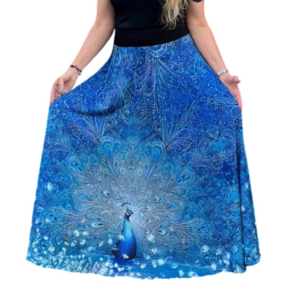 Dámská maxi sukně Modrý páv Venezia vel. XS-XXL