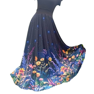 Dámská maxi sukně Noční louka Venezia vel. L/XL